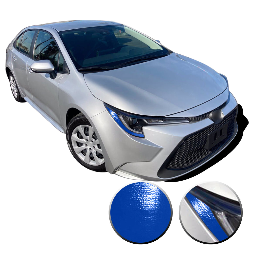 Headlight Amber Delete Accent Overlay Pre Cut Vinyl Decal Compatible with Toyota Corolla 2019 2020 2021