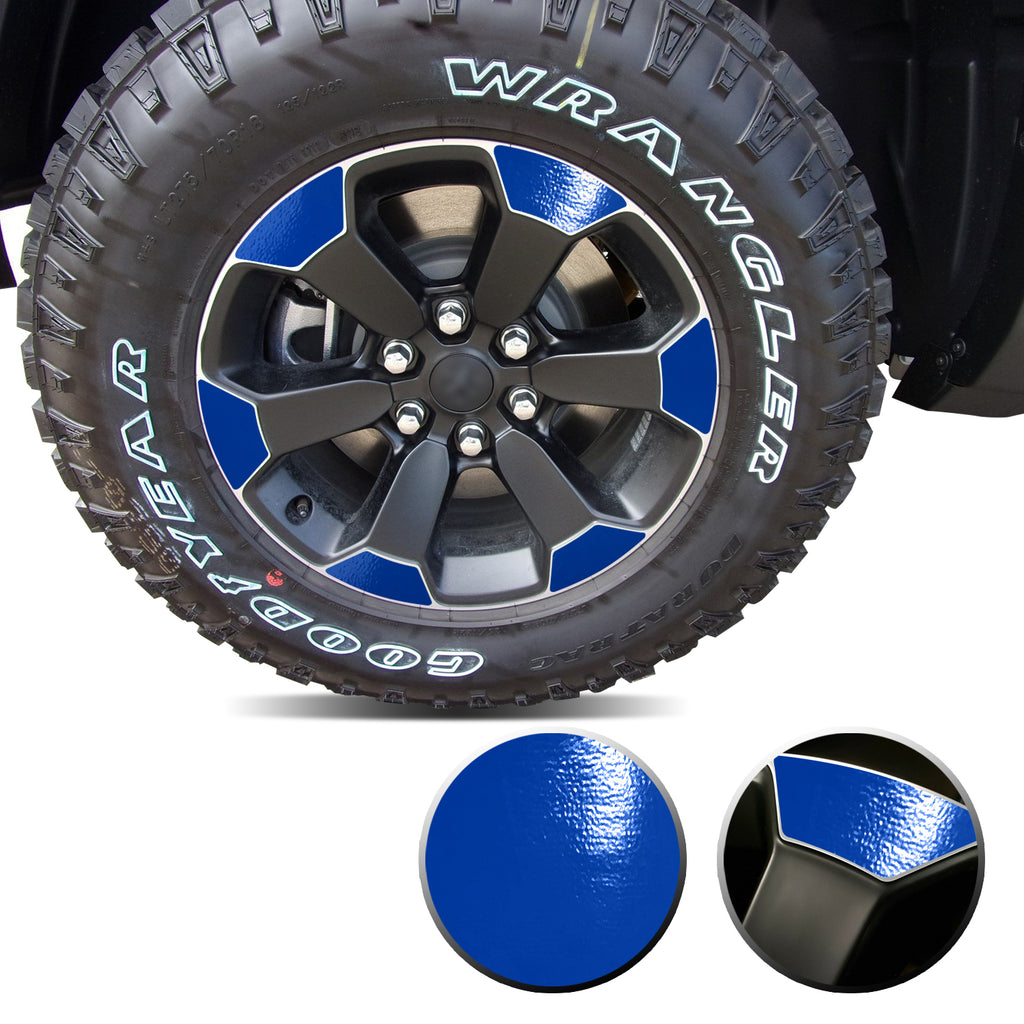 18" Wheel Precut Vinyl Wrap Graphic Decal Overlay Kit Compatible with and Fits Ram 1500 Rebel 2019-2020