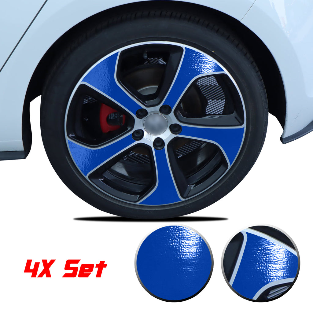 Wheel Rim Overlay Graphic Vinyl Decal Compatible with Volkswagen MK7 GTi 2014-2020