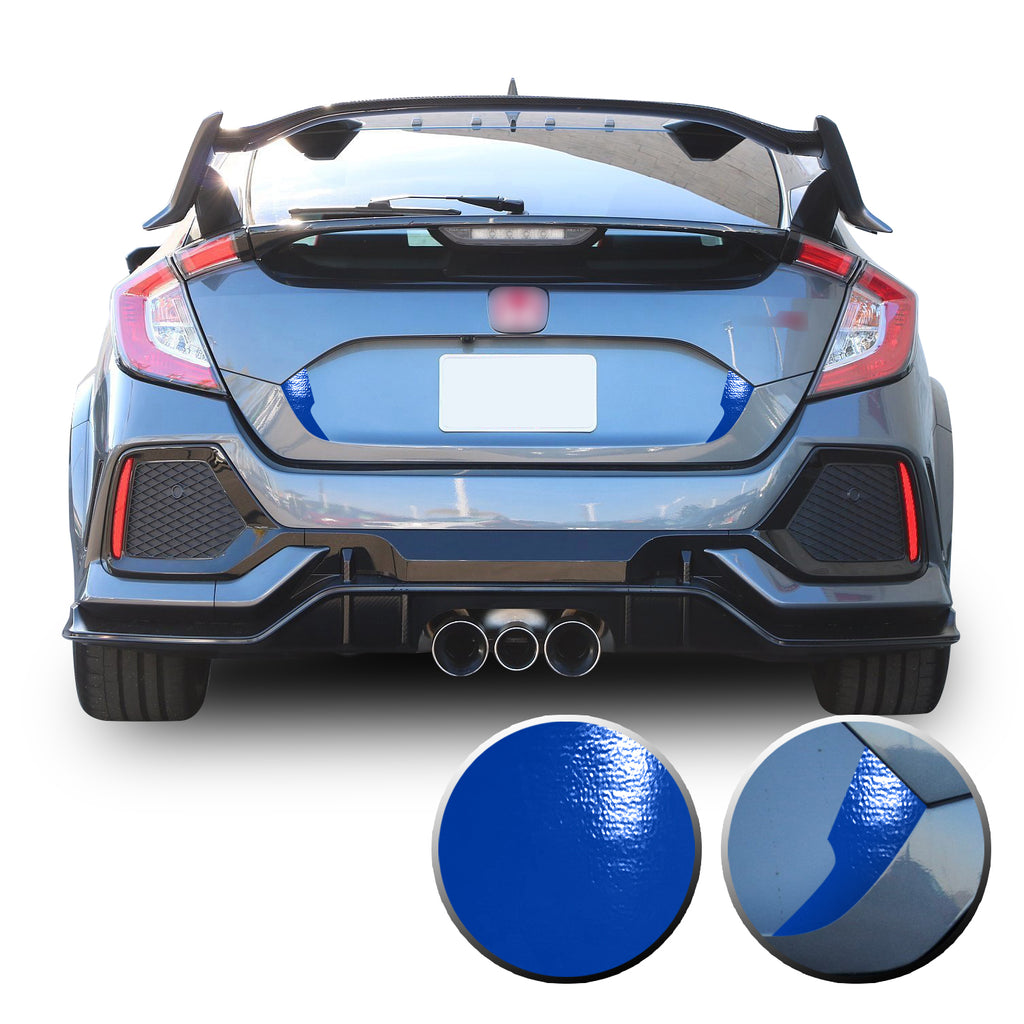 Trunk Fangs Accent Vinyl Decal Overlay Wrap Compatible with Honda Civic Sedan Hatchback 2016-2020