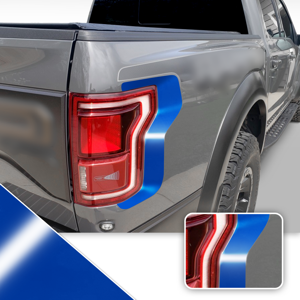 Taillight Accent Decal Overlay Trim Compatible with and Fits Raptor F-150 2018+