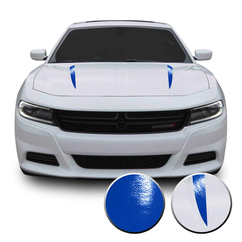 Hood Spears Racing Trim Vinyl Decal Compatible with Dodge Charger 2015 - 2020