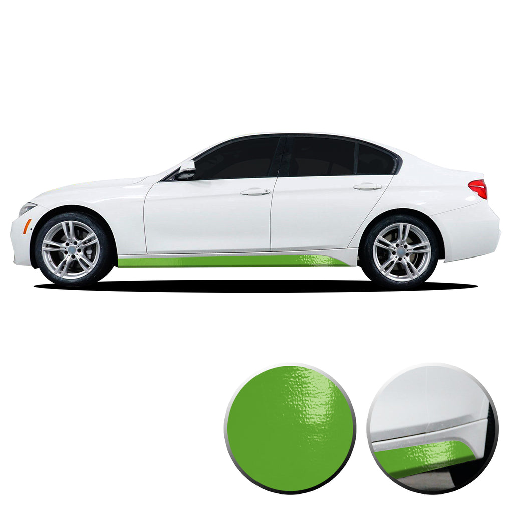 Lower Panel Side Skirt Accent Vinyl Overlay Compatible with BMW 3 Series F30 F31 E90 E91 2007-2019