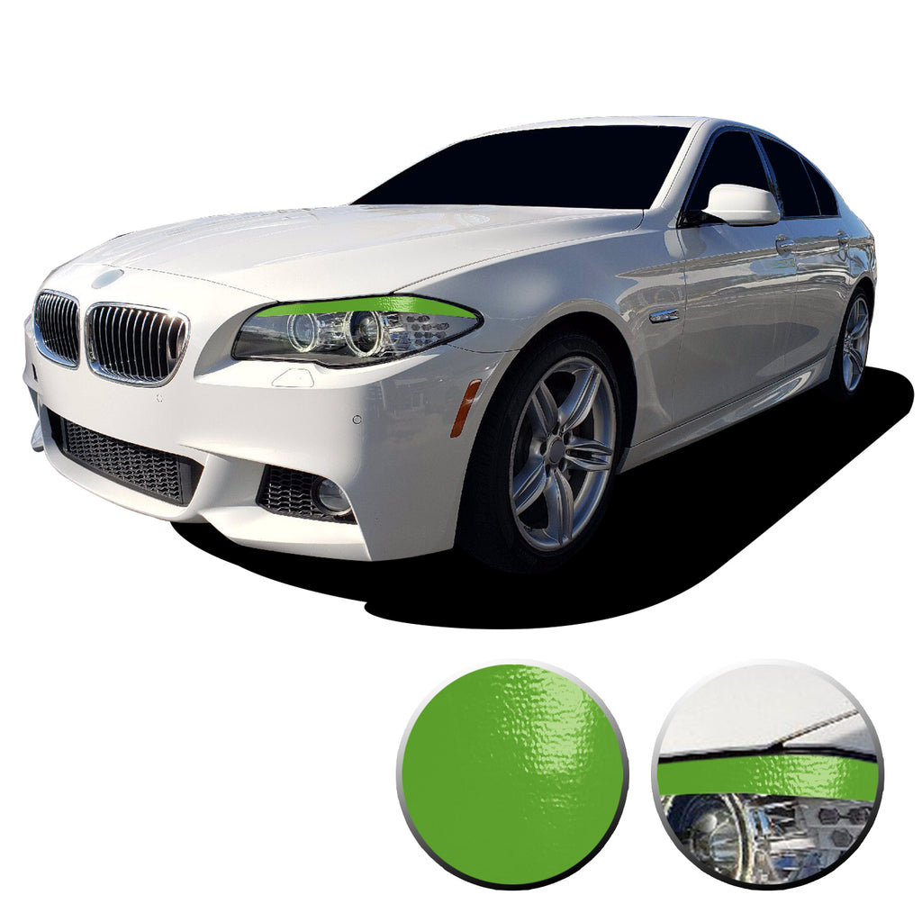 Headlight Eyelid Eyebrow Graphic Vinyl Decal Compatible with BMW 5 Series F10 2011-2013