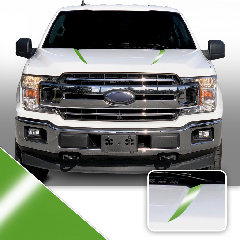 Inner Hood Spears Overlay Decal Trim Compatible with and Fits F150 + Raptor 2015-2020