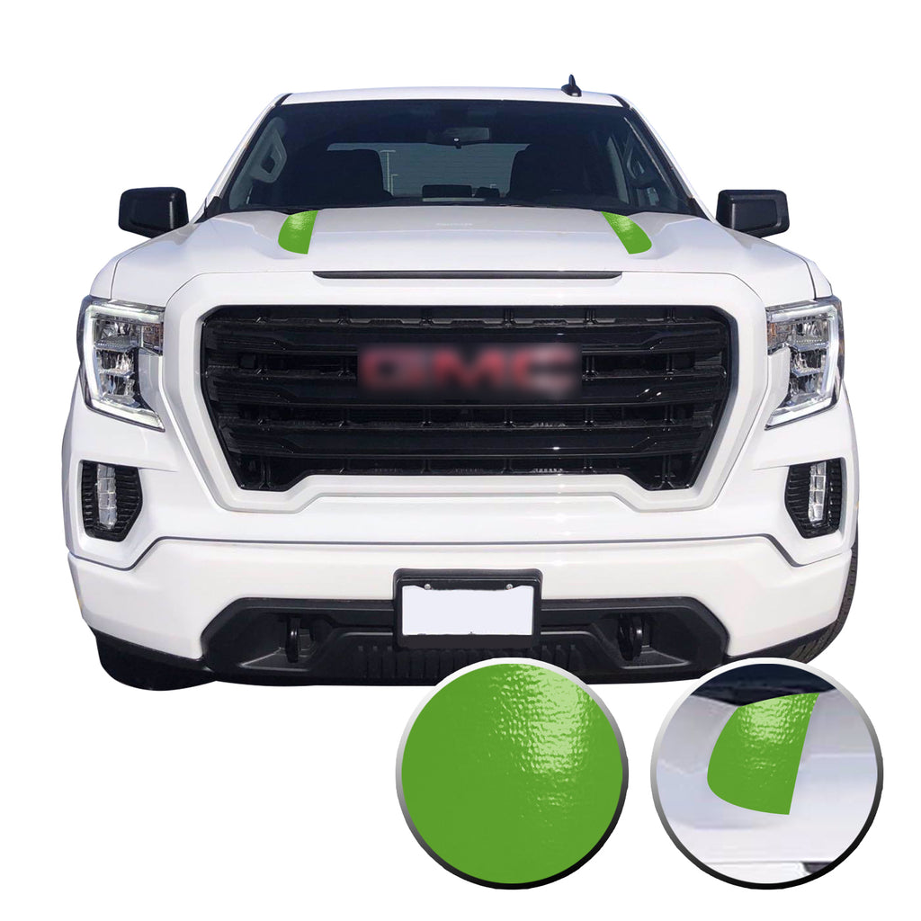 Hood Spear Stripes Trim Vinyl Decal Compatible with GMC Sierra 2020 - 2021