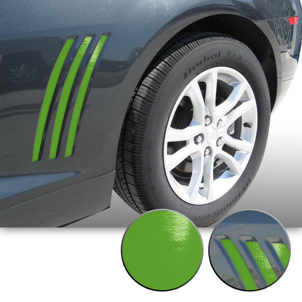 Side Vent Stipe Insert Overlay Vinyl Decal Compatible with and Fits Chevy Camaro 2010-2015