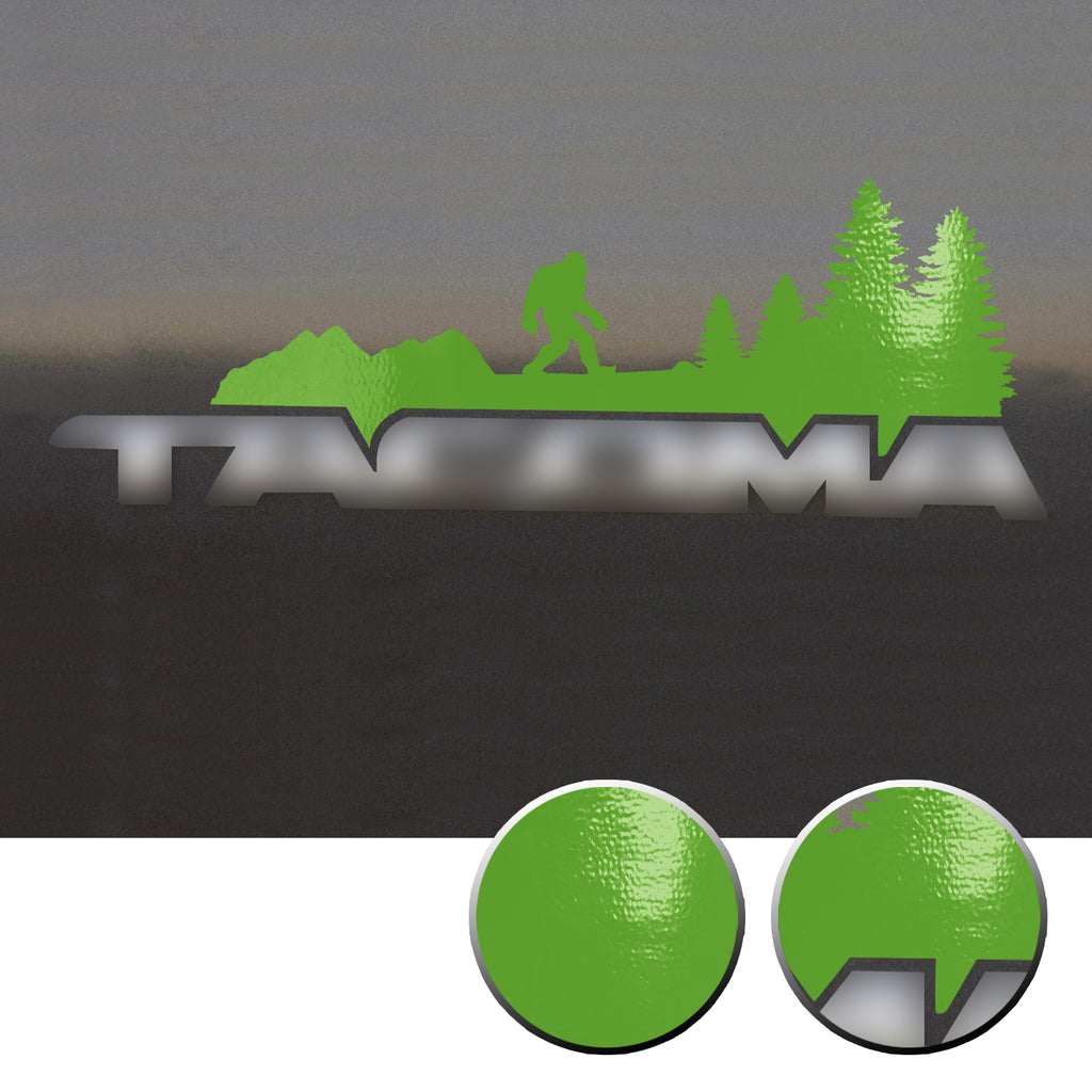 2x Door Badge Emblem Bigfoot Vinyl Decals Overlay Compatible with Toyota Tacoma 2005-2015
