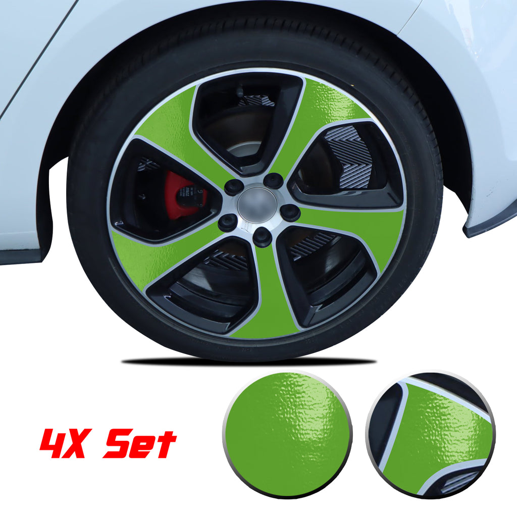 Wheel Rim Overlay Graphic Vinyl Decal Compatible with Volkswagen MK7 GTi 2014-2020