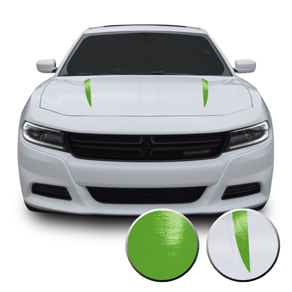 Hood Spears Racing Trim Vinyl Decal Compatible with Dodge Charger 2015 - 2020