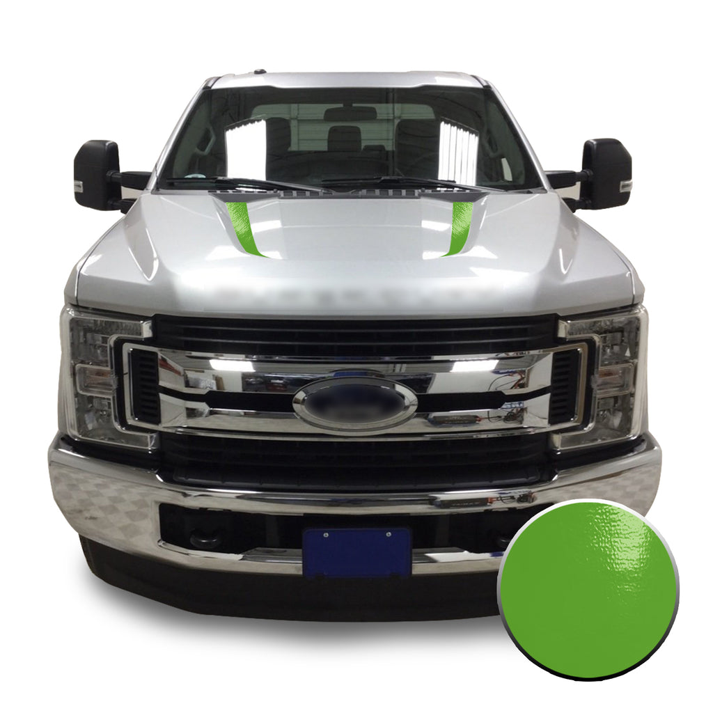 Hood Spears Stripes Vinyl Decal Overlay Wrap Trim Compatible with and Fits Super Duty F250 F350 F450 2017-2019