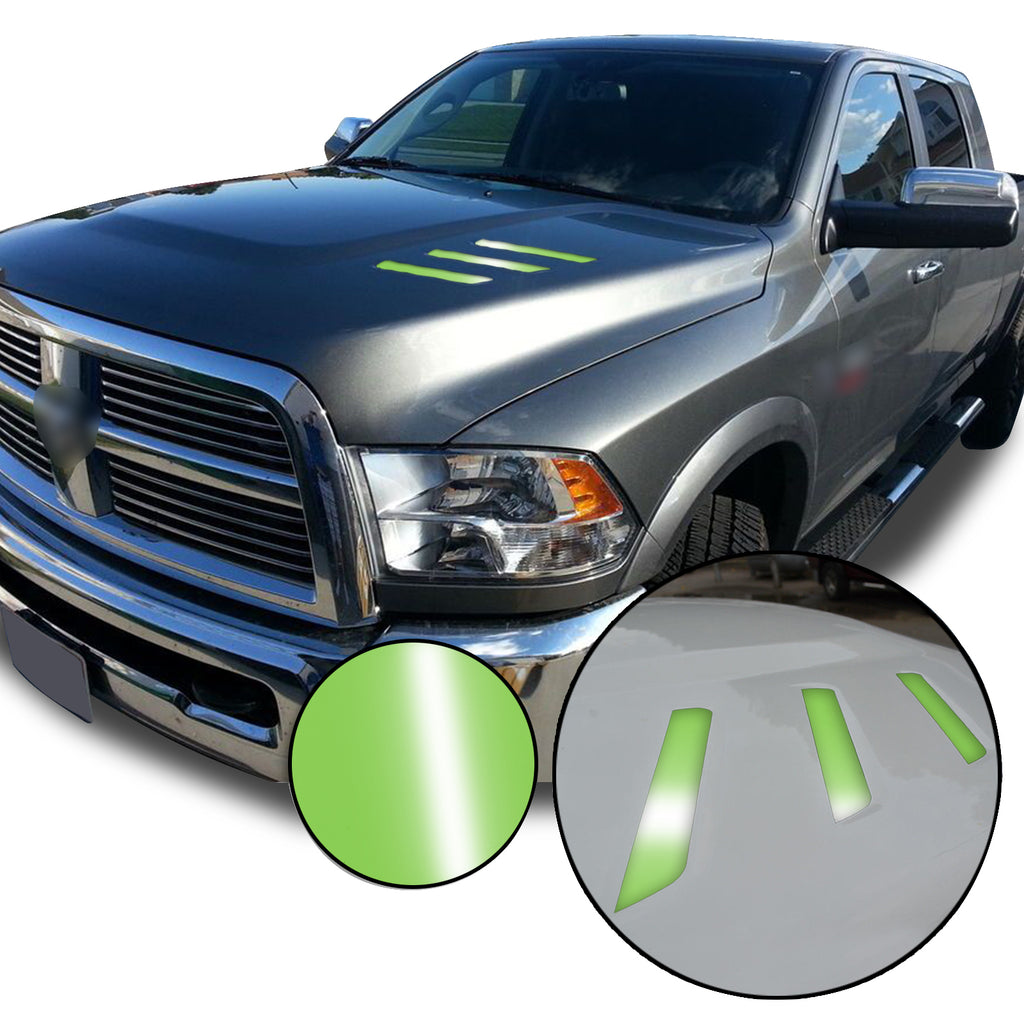 Front Hood Grille Stripe Insert Overlay Vinyl Decal Compatible with and Fits Dodge Ram 2010-2018