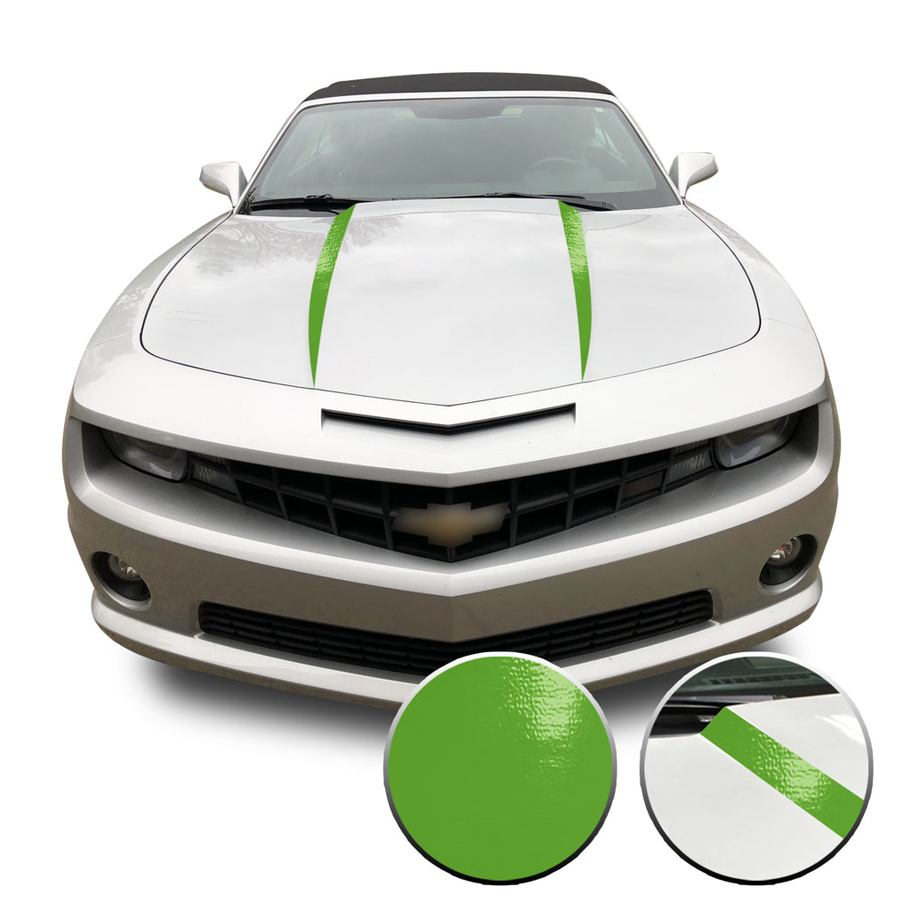Hood Spears Vinyl Decal Overlay Trim Wrap Compatible with & Fits Camaro 2010-2015