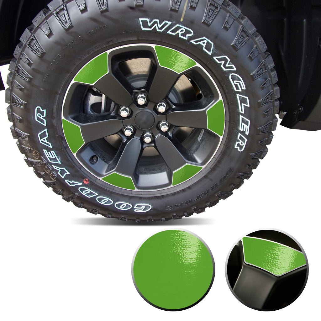 18" Wheel Precut Vinyl Wrap Graphic Decal Overlay Kit Compatible with and Fits Ram 1500 Rebel 2019-2020
