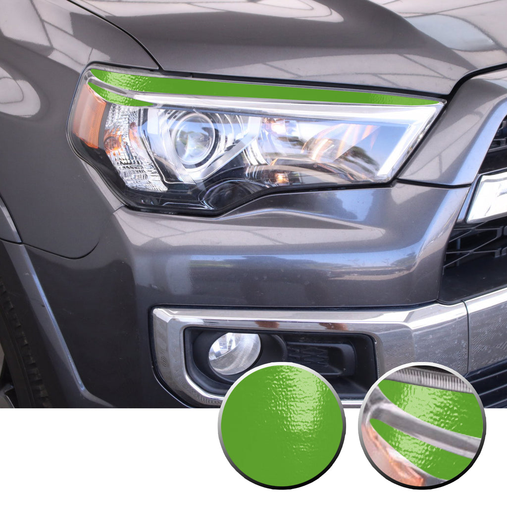 Headlight Eyelid Eyebrow Graphic Vinyl Decal Compatible with Toyota 4Runner 2010-2017