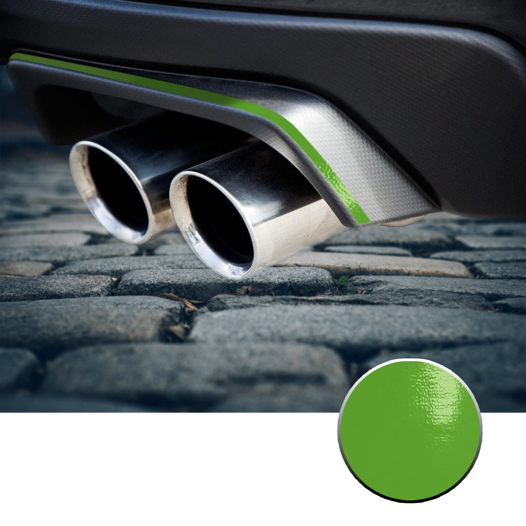 Exhaust Stripe Overlay Trim Decal Compatible With and Fits 2015-2020 Subaru WRX STi