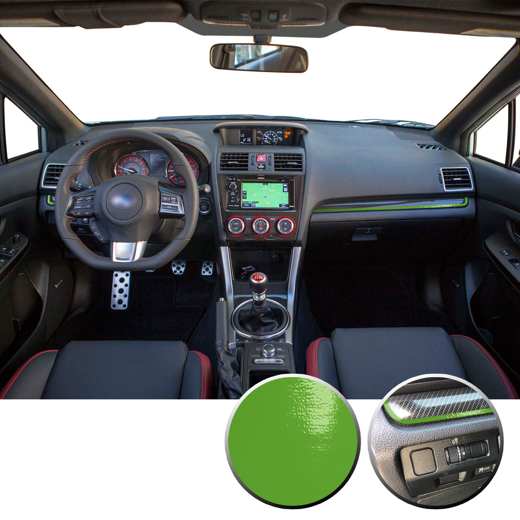Interior Dash Pinstripe Vinyl Trim Decal Compatible with and Fits WRX STi Subaru 2015-2020