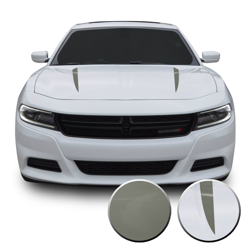 Hood Spears Racing Trim Vinyl Decal Compatible with Dodge Charger 2015 - 2020