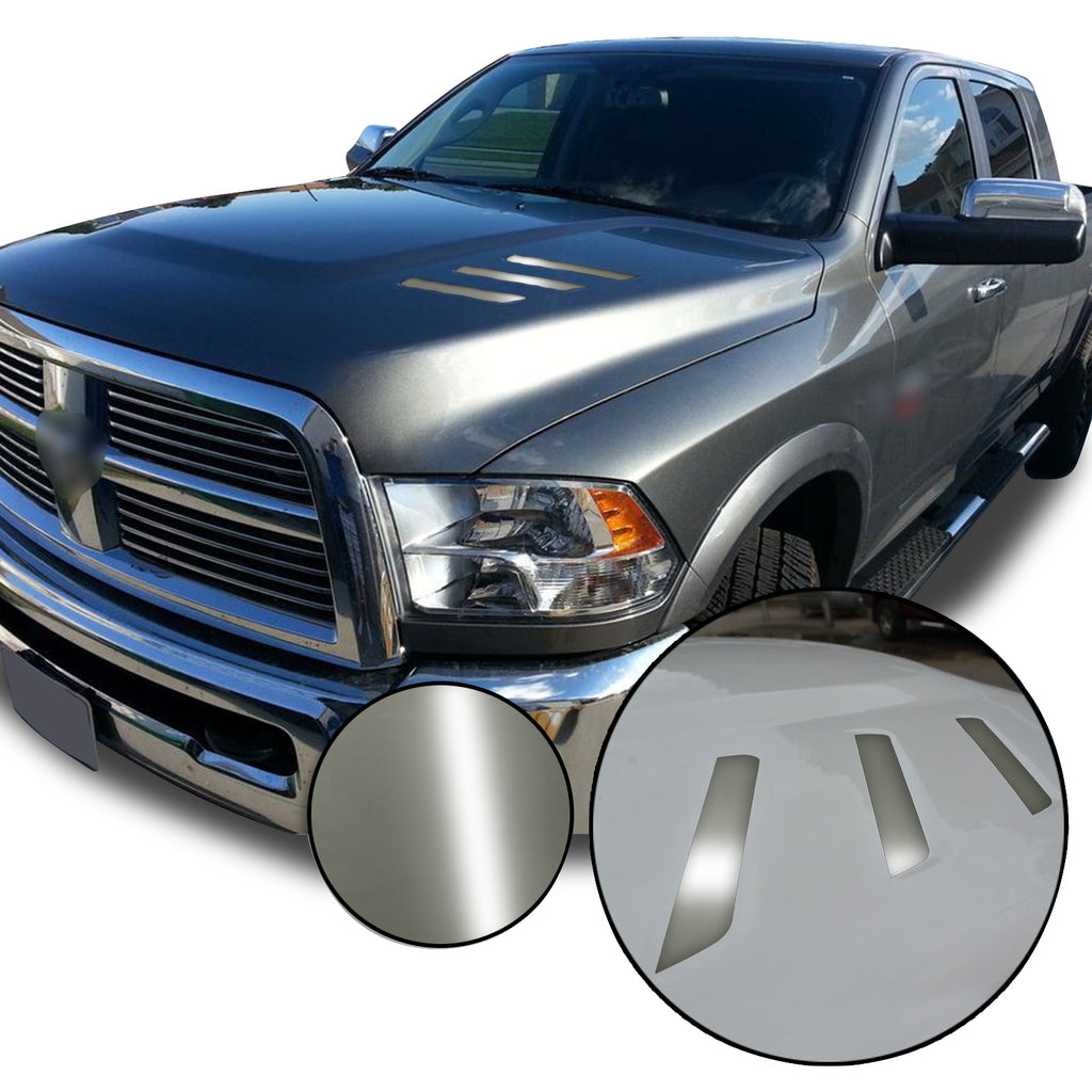 Front Hood Grille Stripe Insert Overlay Vinyl Decal Compatible with and Fits Dodge Ram 2010-2018