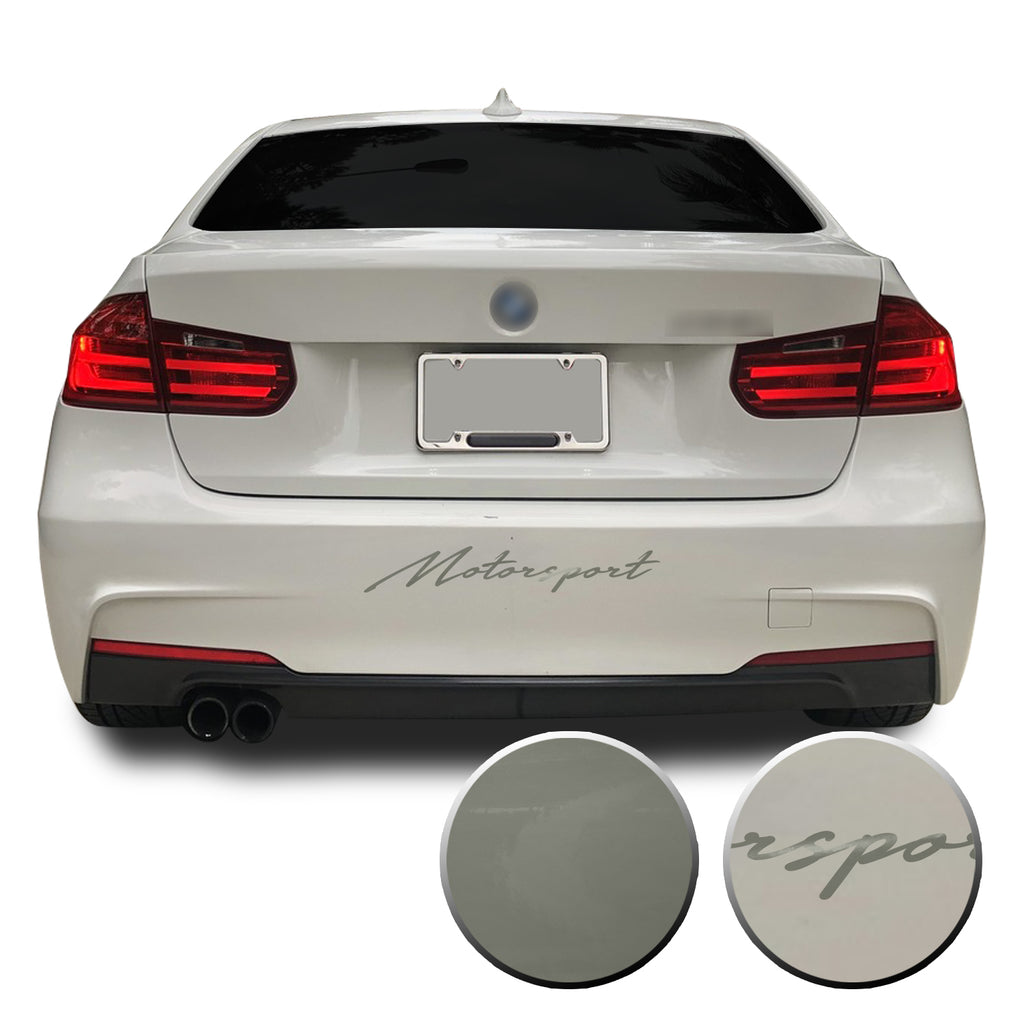 Motorsport Universal Rear Bumper Banner Graphic Overlay Pre Cut Vinyl Decal