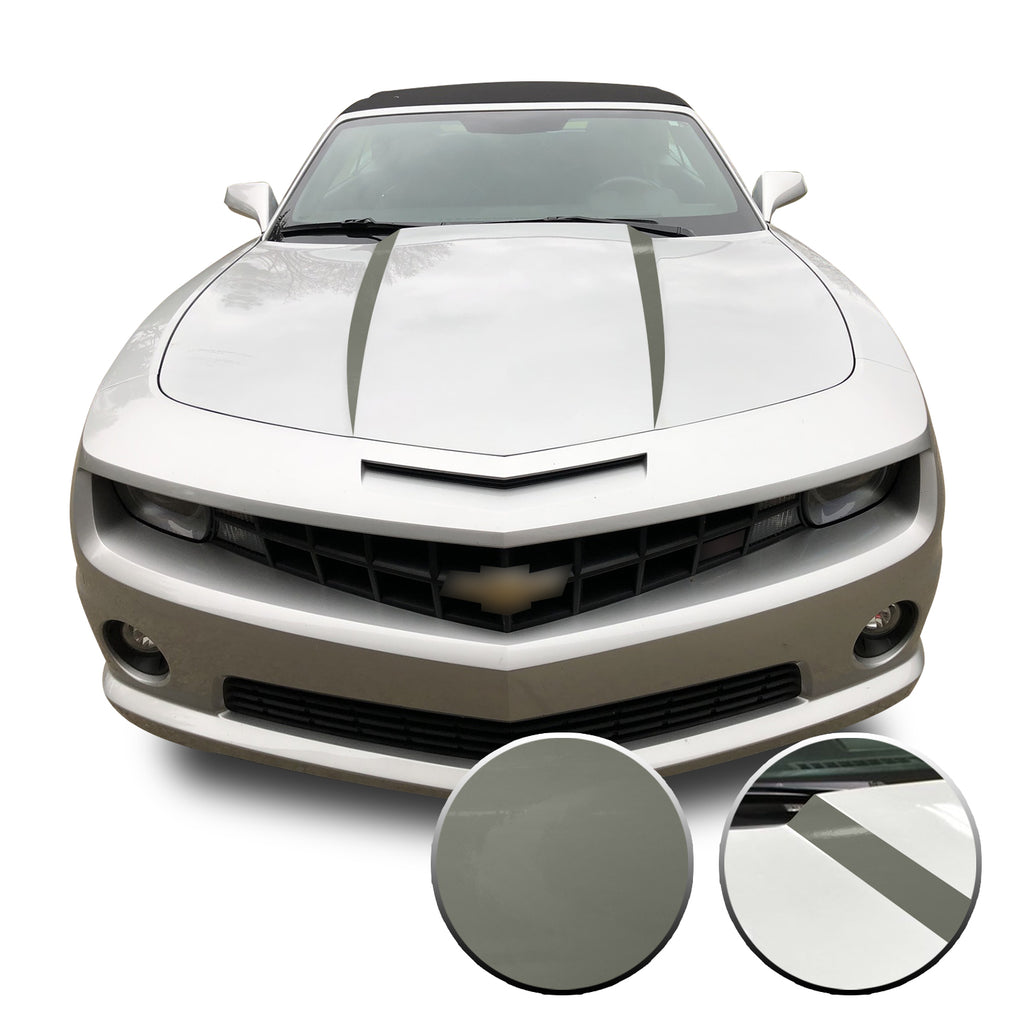 Hood Spears Vinyl Decal Overlay Trim Wrap Compatible with & Fits Camaro 2010-2015
