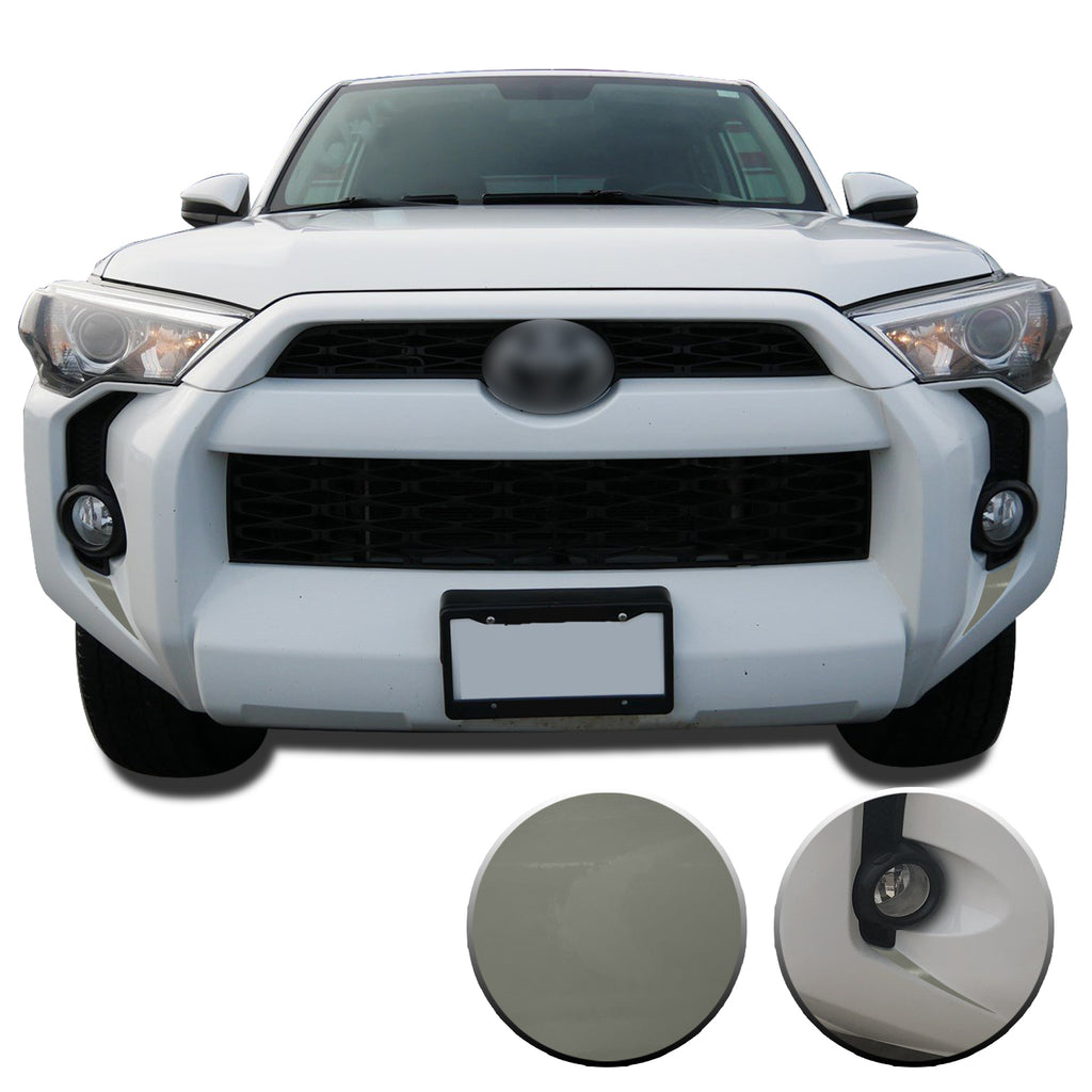 Fog Light Bezel Fangs Vinyl Wrap Overlay Kit Compatible with and Fits 4Runner 2014-2020