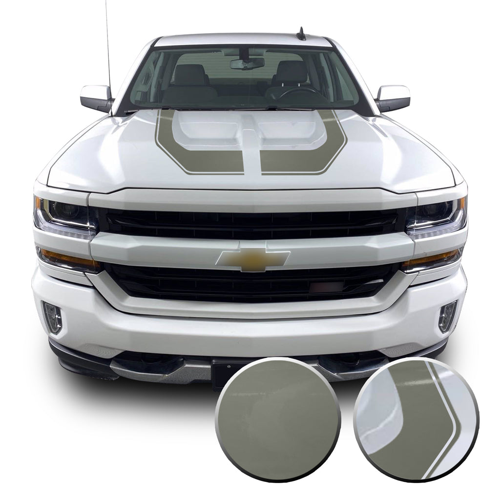 Rally Edition Style Hood Decal for 2016-2018 Z71 Chevrolet Silverado 1500