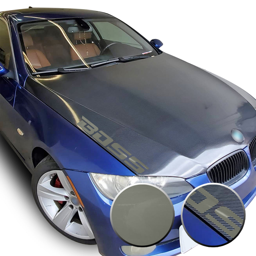 21" x 2.1" Boss Racing Performance Hood Trunk Universal Overlay Pre Cut Graphic Vinyl Decal