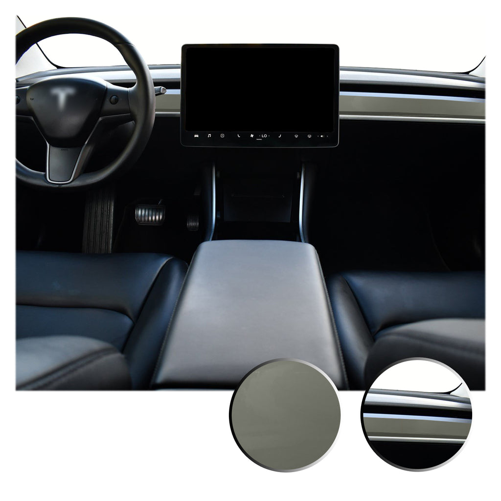 Dashboard Overlay Decal Trim Kit Compatible with and Fits Tesla Model 3 2017-2020