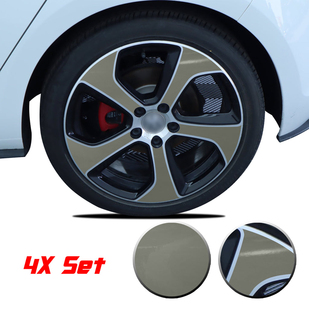 Wheel Rim Overlay Graphic Vinyl Decal Compatible with Volkswagen MK7 GTi 2014-2020