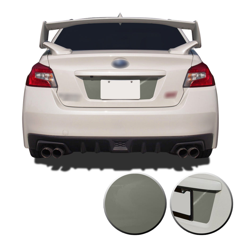 Trunk Rear License Trim Decal Overlay Compatible with and Fits Subaru WRX STi 2015-2020