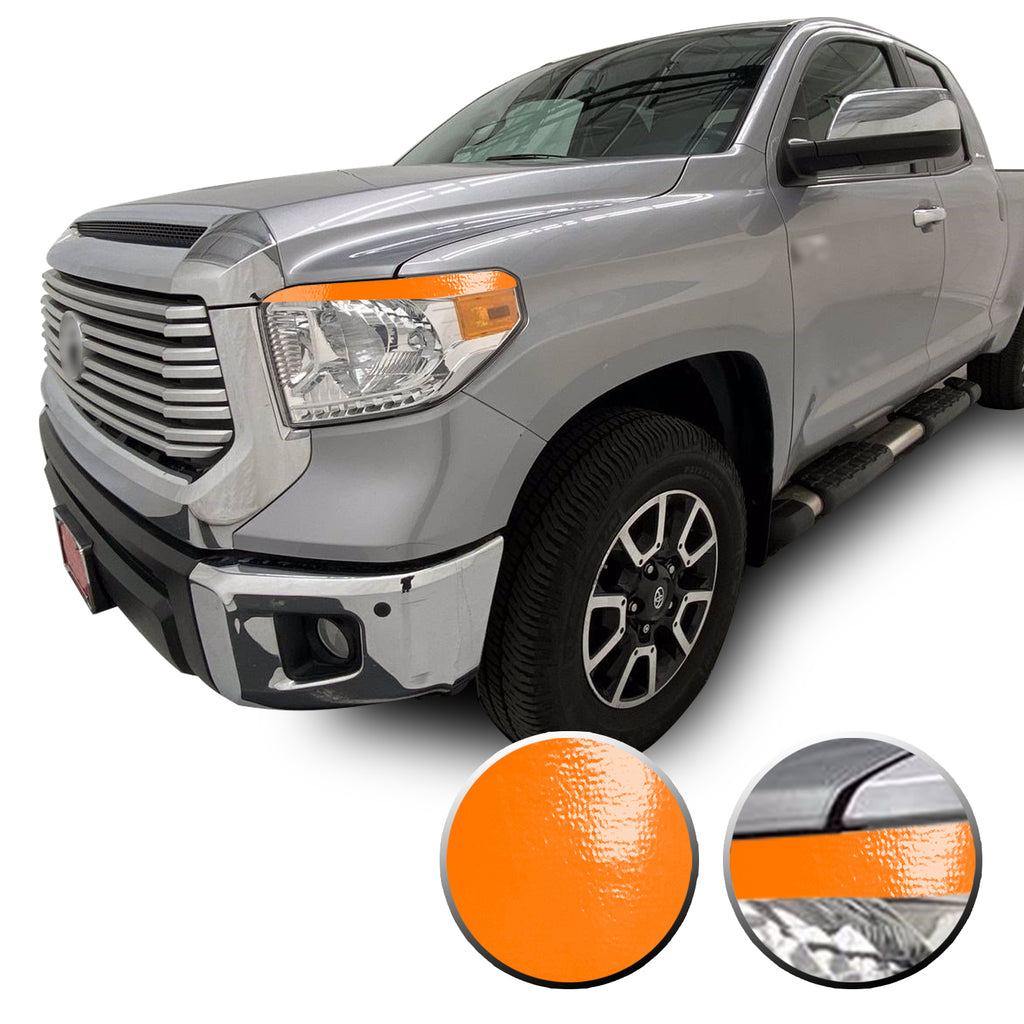 Headlight Eyelid Eyebrow Graphic Vinyl Decal Compatible with Toyota Tundra 2014-2017