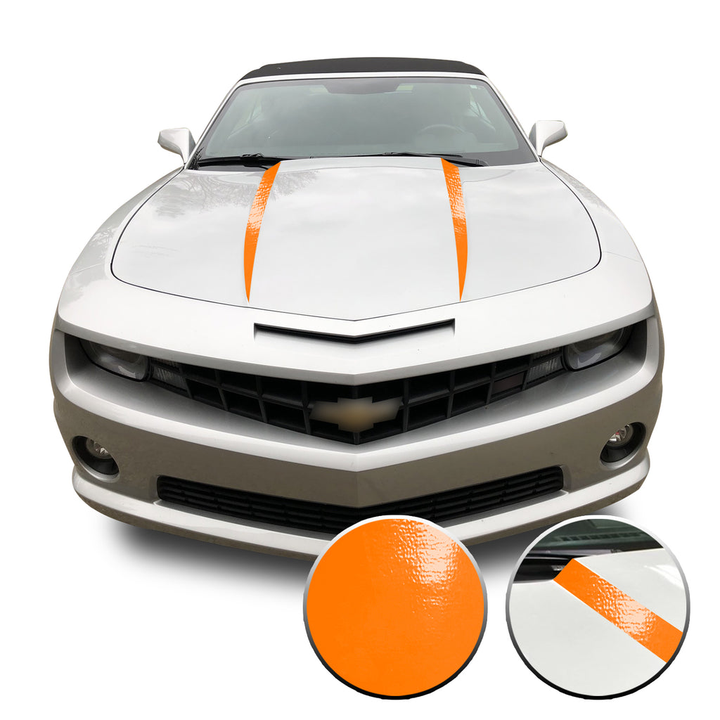 Hood Spears Vinyl Decal Overlay Trim Wrap Compatible with & Fits Camaro 2010-2015
