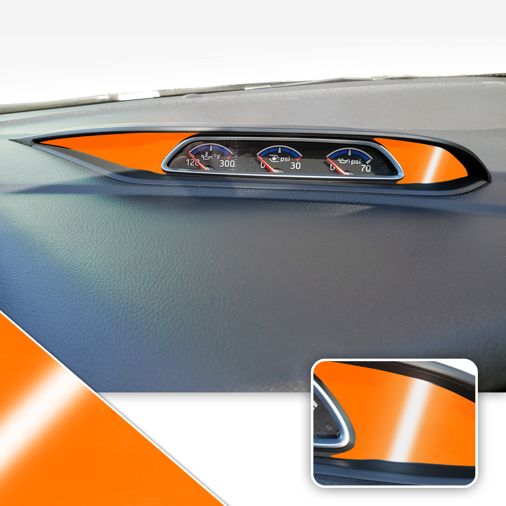 Turbo PSI Pod Instrument Gauges Vinyl Accent Overlay Wrap Trim Compatible with Ford Focus ST RS 2013-2018