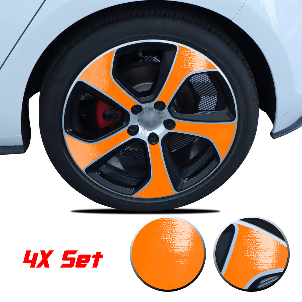Wheel Rim Overlay Graphic Vinyl Decal Compatible with Volkswagen MK7 GTi 2014-2020