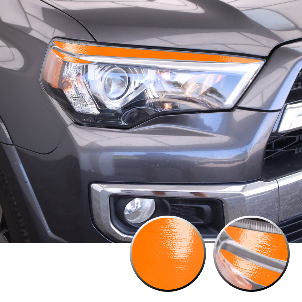 Headlight Eyelid Eyebrow Graphic Vinyl Decal Compatible with Toyota 4Runner 2010-2017