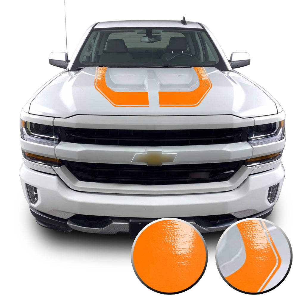 Rally Edition Style Hood Decal for 2016-2018 Z71 Chevrolet Silverado 1500