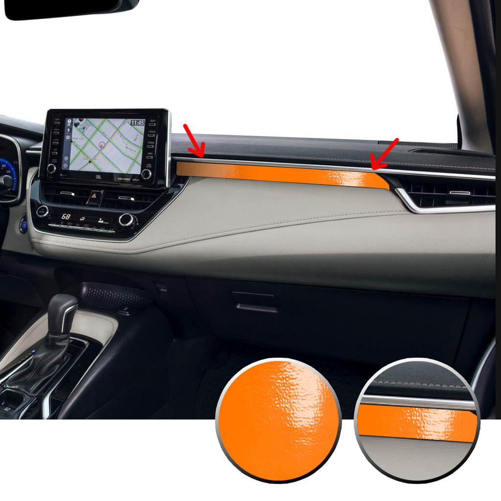 Interior Dashboard Accent Vinyl Decal Compatible with Toyota Corolla 2020 2021