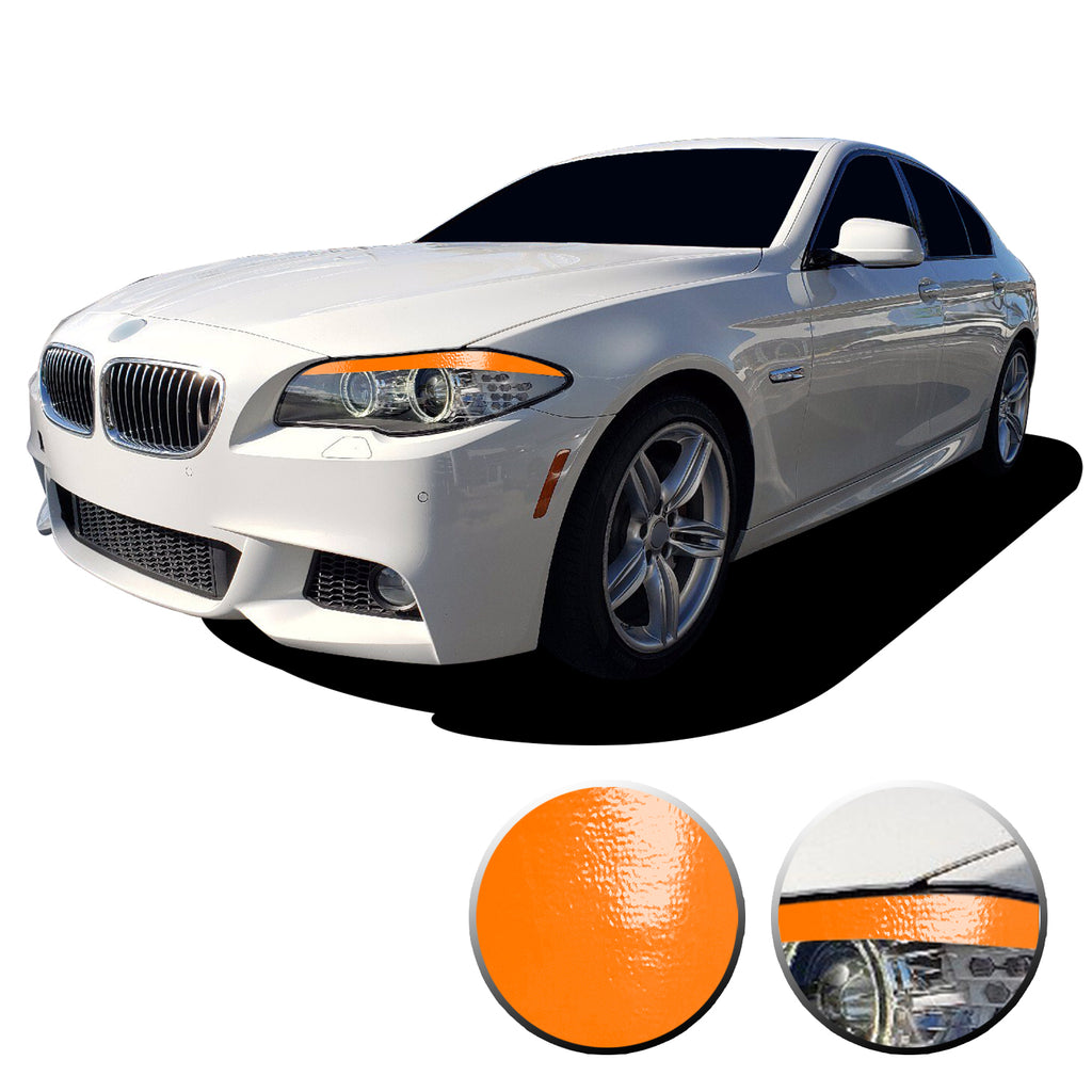 Headlight Eyelid Eyebrow Graphic Vinyl Decal Compatible with BMW 5 Series F10 2011-2013