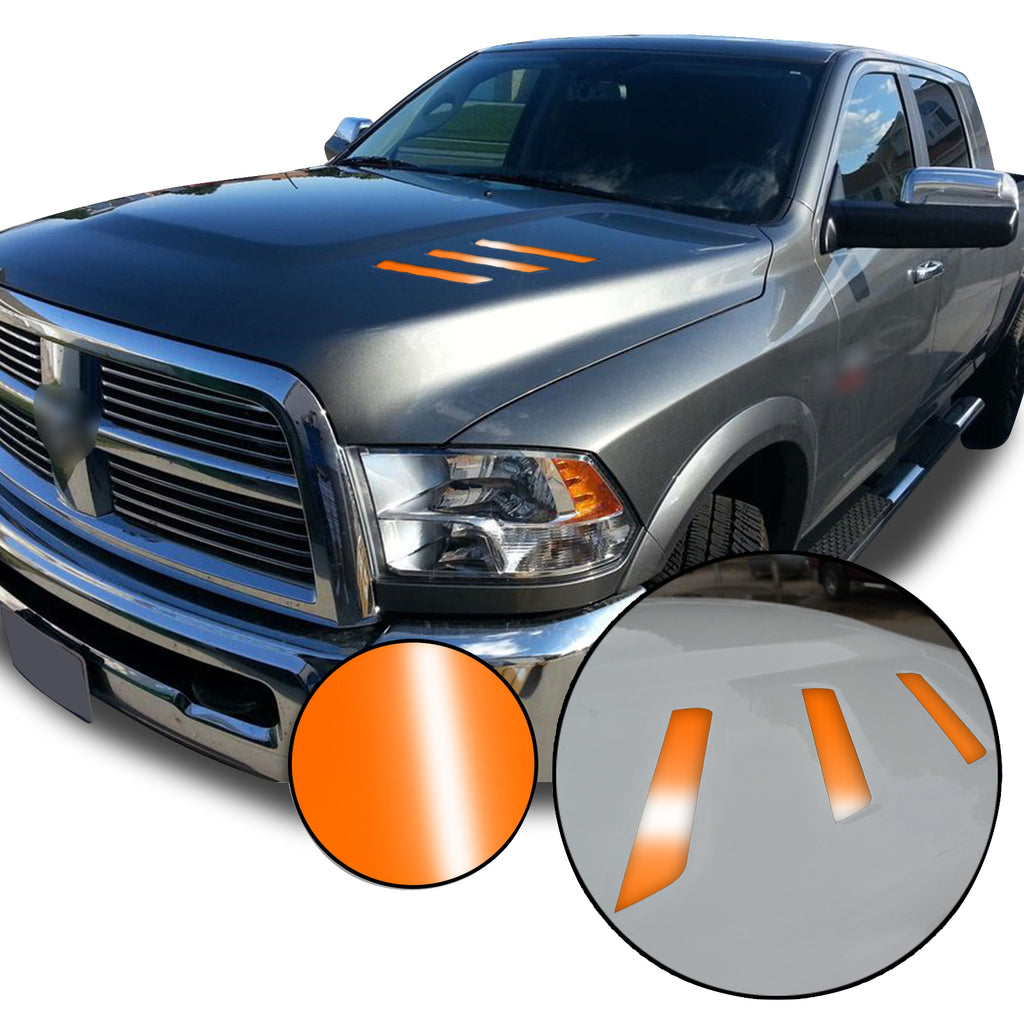 Front Hood Grille Stripe Insert Overlay Vinyl Decal Compatible with and Fits Dodge Ram 2010-2018