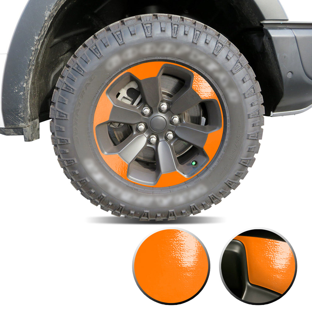 Full Wheel Overlay Rim Accent Vinyl Decal Wrap Compatible with Ram Rebel 2018+