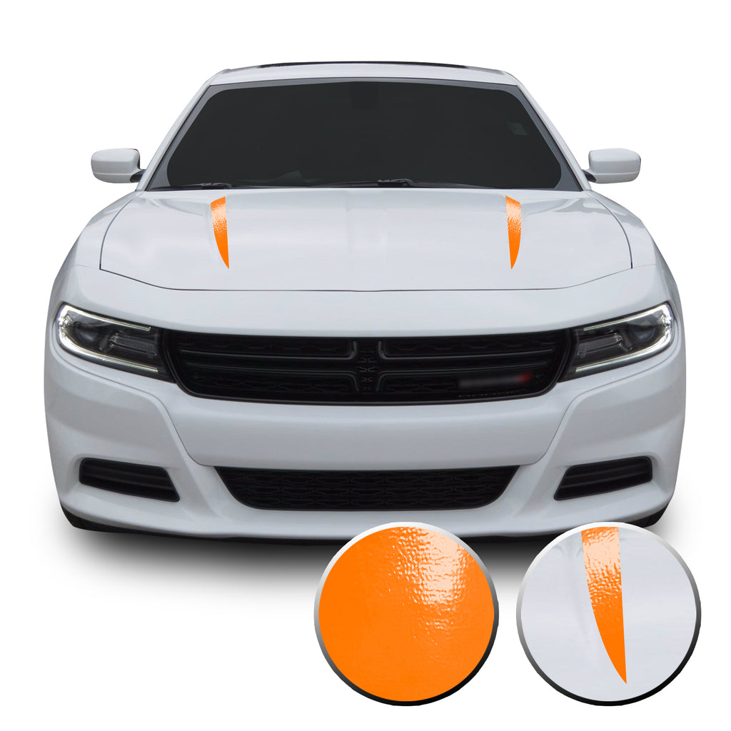 Hood Spears Racing Trim Vinyl Decal Compatible with Dodge Charger 2015 - 2020