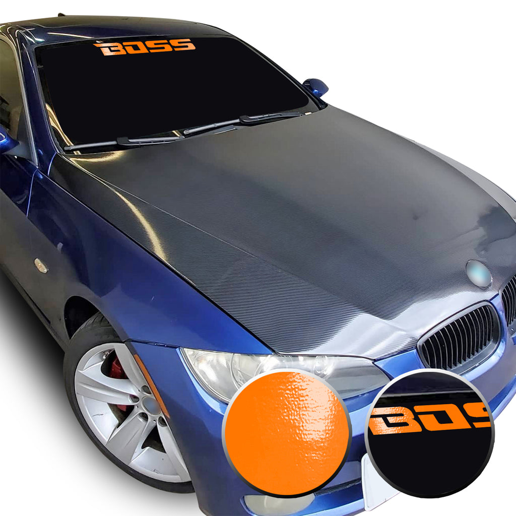 23" x 2.3" Boss Racing Performance Windshield Universal Overlay Pre Cut Graphic Vinyl Decal