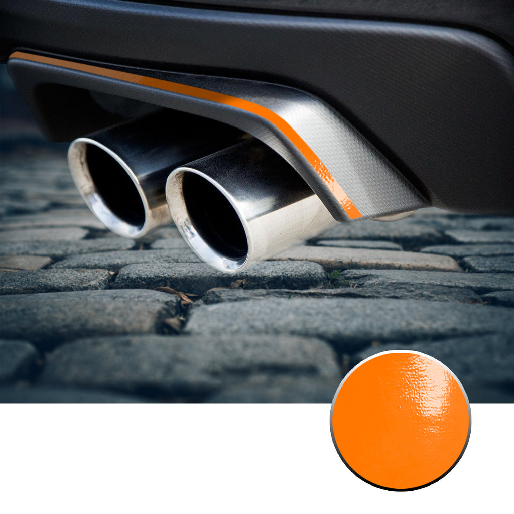 Exhaust Stripe Overlay Trim Decal Compatible With and Fits 2015-2020 Subaru WRX STi