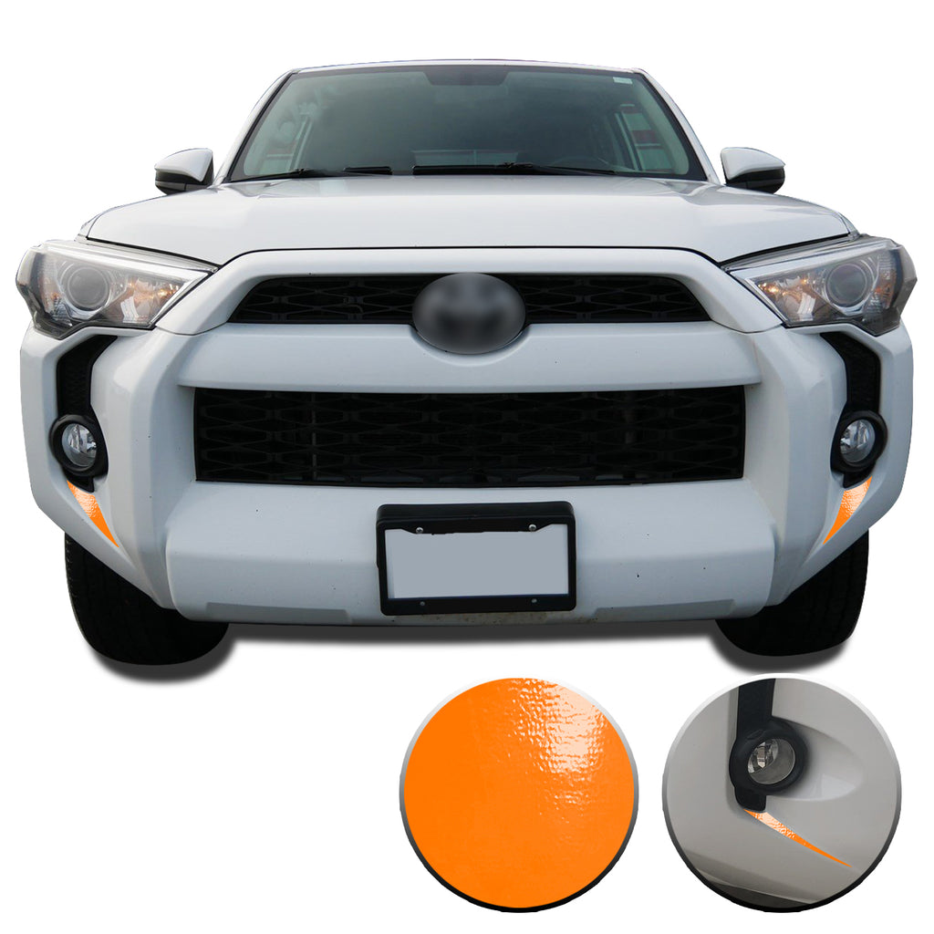 Fog Light Bezel Fangs Vinyl Wrap Overlay Kit Compatible with and Fits 4Runner 2014-2020