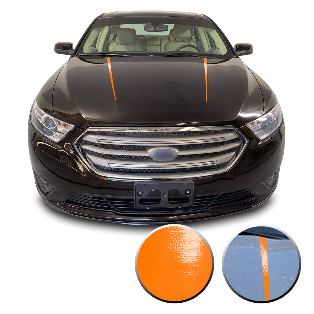 Hood Spear Stripes Racing Trim Vinyl Decal Compatible with Ford Taurus 2010-2019