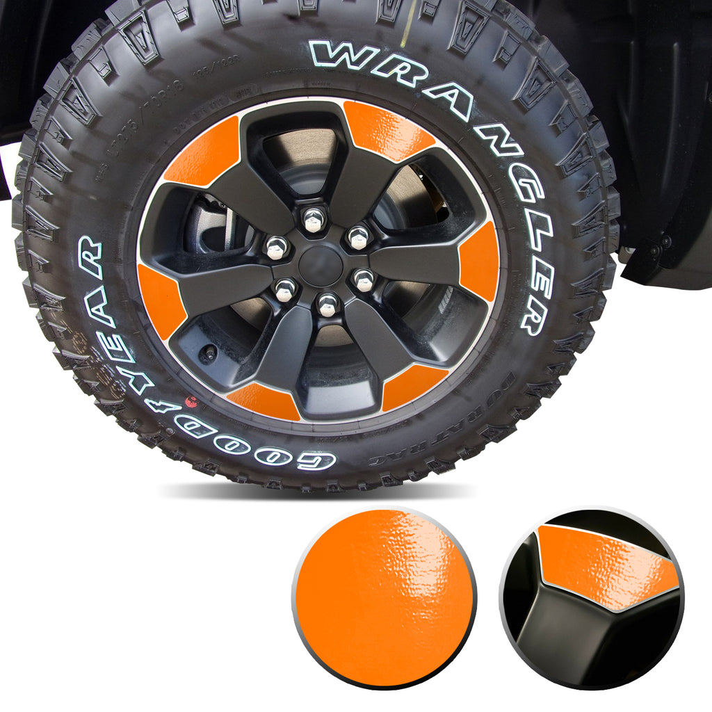 18" Wheel Precut Vinyl Wrap Graphic Decal Overlay Kit Compatible with and Fits Ram 1500 Rebel 2019-2020