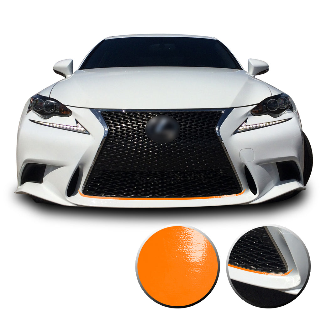 Front Grille Pinstripe Accent Vinyl Decal Overlay Wrap Compatible with Lexus IS200t IS250 IS300 IS F Sport 2014-2016