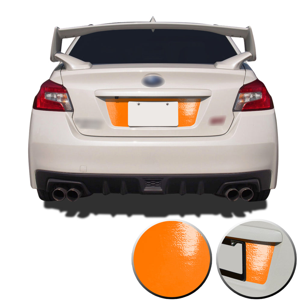 Trunk Rear License Trim Decal Overlay Compatible with and Fits Subaru WRX STi 2015-2020
