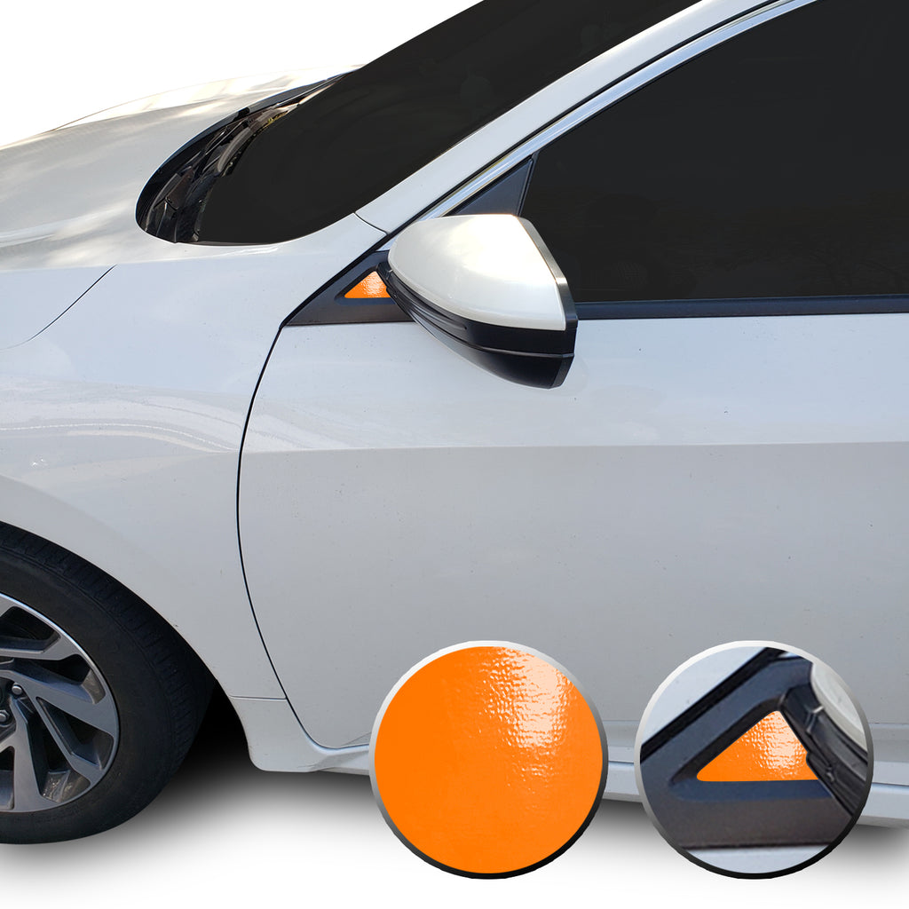 Side Mirror Accent Vinyl Decal Overlay Wrap Compatible with Honda Civic 2016-2020
